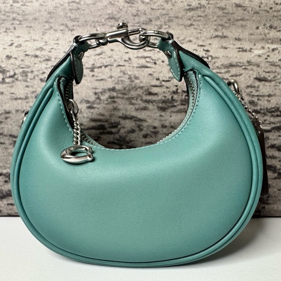 Coach Handbags - New Coach Jonie Mini Bag in Glovetanned Leather Aquamarine / Silver CR508